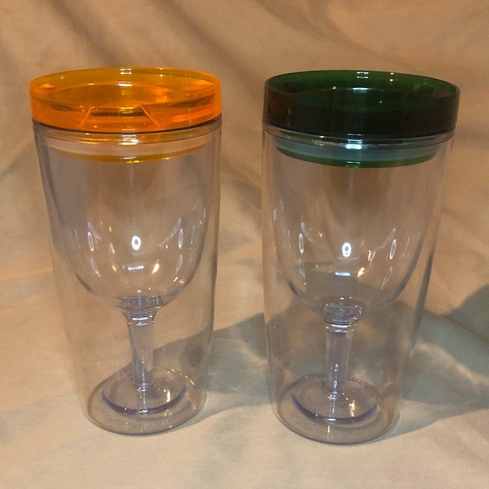 Lot of 2 Wine Tumblers NWOT